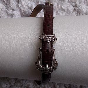Brighton Brown Leather Belt Size 34